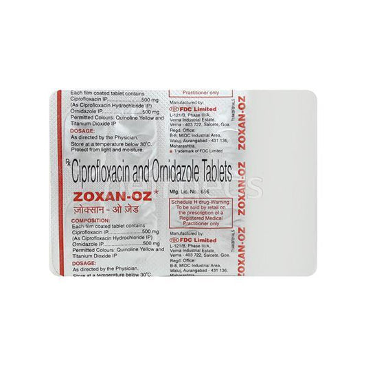 Zoxan OZ Tablet 10'S