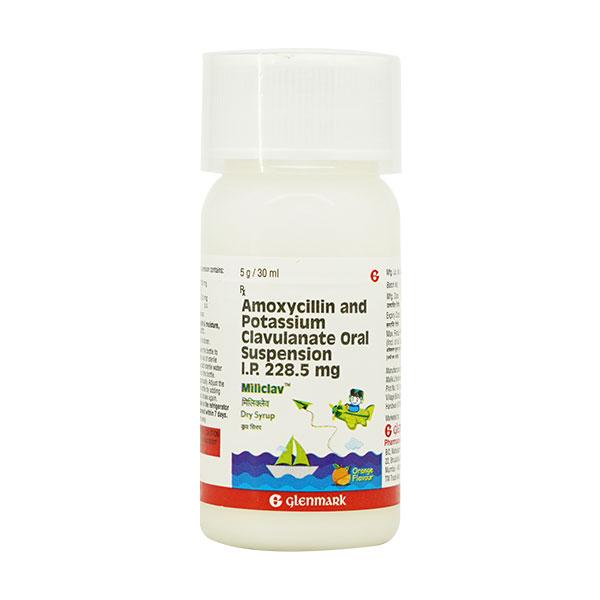 Miliclav Orange Flavour Dry Syrup 30ml