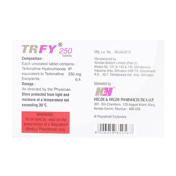 Trfy 250mg Tablet 7'S