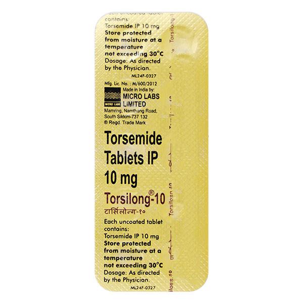 Torsemi 10mg Tablet 10'S