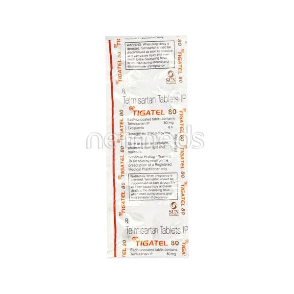 Tigatel 80mg Tablet 10'S
