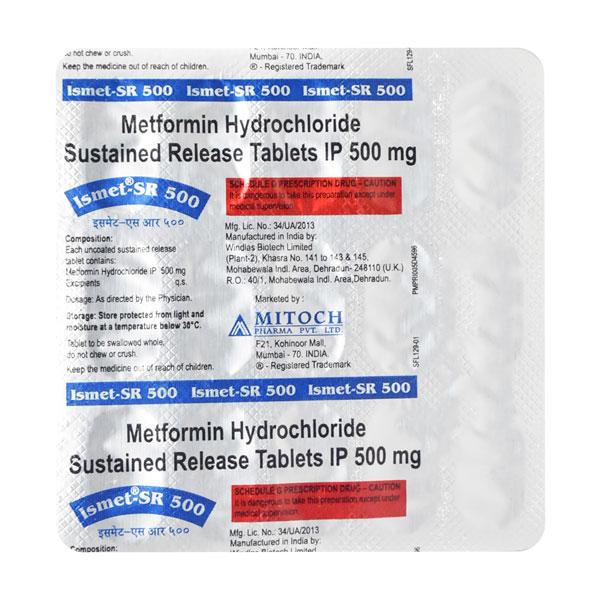 ISMET SR 500 Tablet 15's
