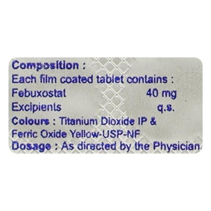 SEBUXO 40mg Tablet 10's
