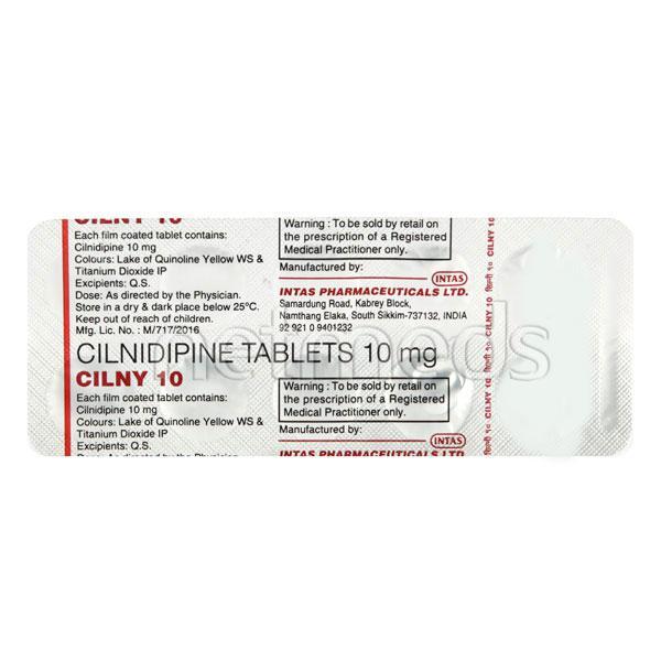 Cilny 10mg Tablet 10'S