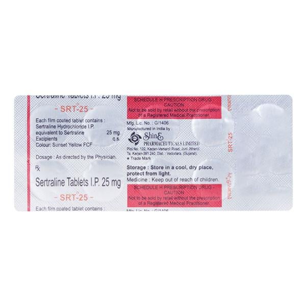 S R T 25mg Tablet 10'S