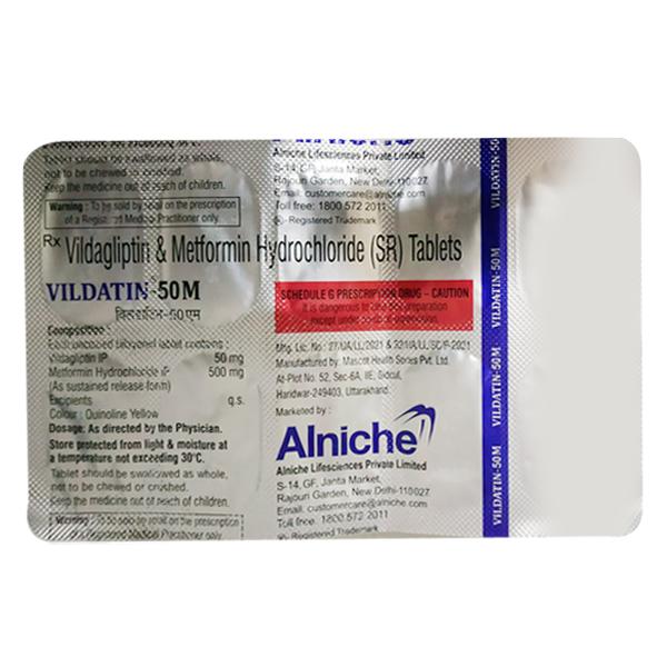 VILDATIN M 500 Tablet 10's