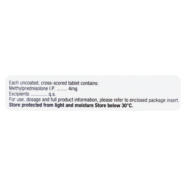 Medrol 4mg Tablet 10'S