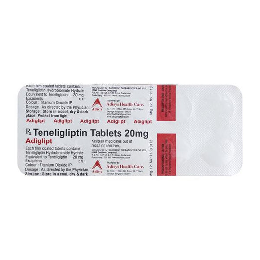 ADIGLIPT 20mg Tablet 10's