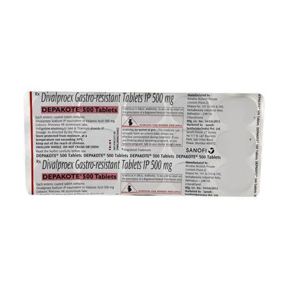 Depakote 500mg Tablet 15'S