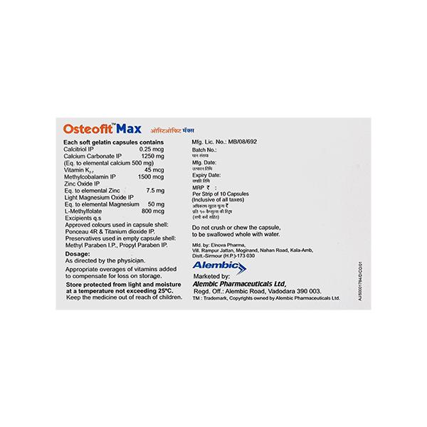 Osteofit Max Capsule 10'S