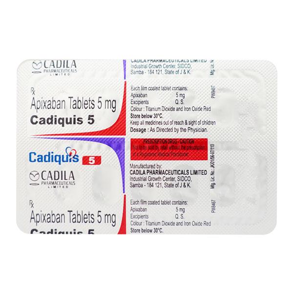 CADIQUIS 5 Tablet 10's