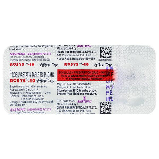 Rosys 10mg Tablet 10'S
