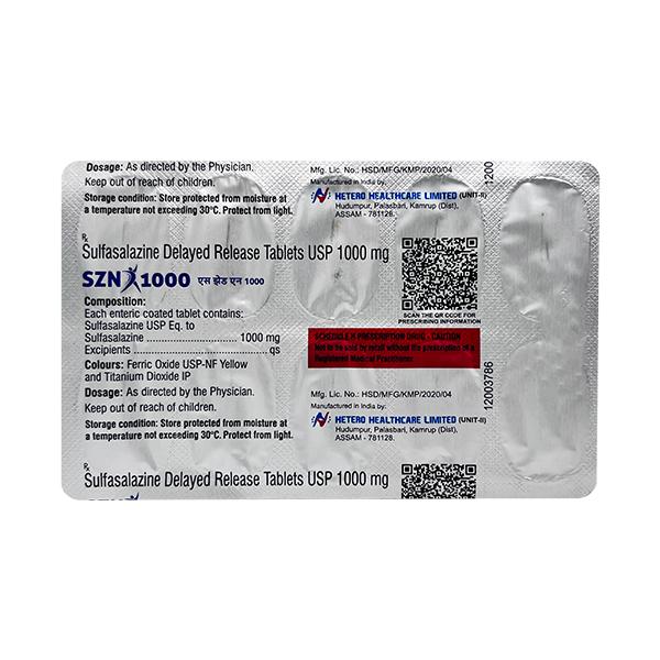 SZN 1000 Tablet 10's