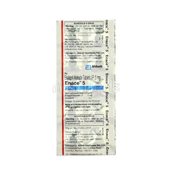 Enace 5mg Tablet 10'S