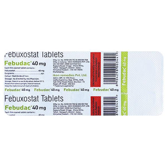 FEBUDAC 40mg Tablet 10's