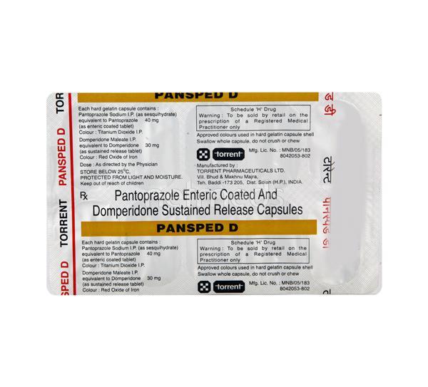 Pansped D Capsule 10'S