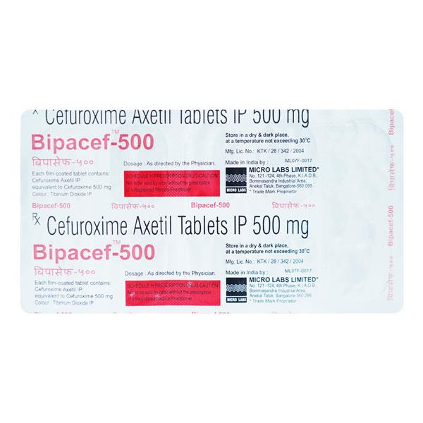 BIPACEF 500 Tablet 10's