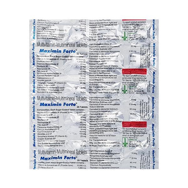Maximin Forte Tablet 20'S