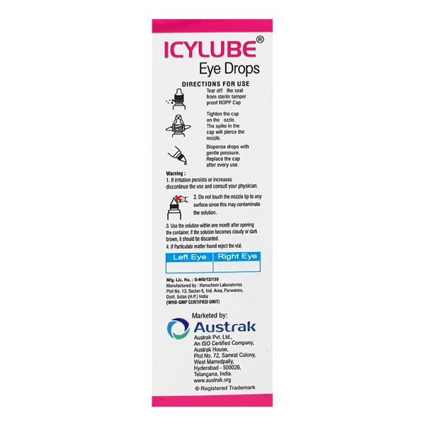 ICYLUBE Eye Drops 10ml - Global Surgicals