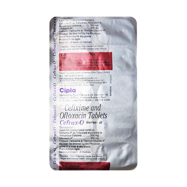 Cefrax O Tablet 10'S