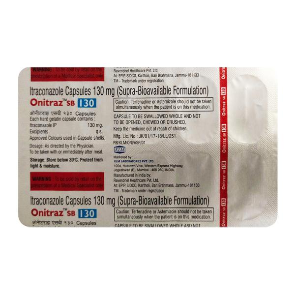 ONITRAZ SB 130 Capsule 10's