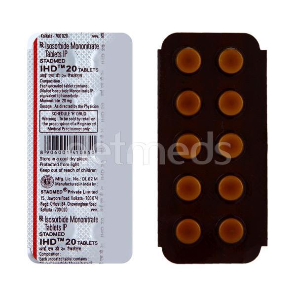 IHD 20mg Tablet 10'S - Global Surgicals