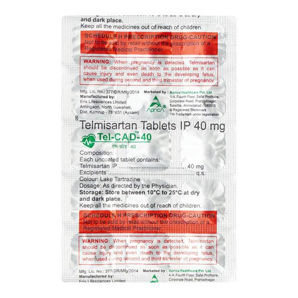 TEL CAD 40 Tablet 15's