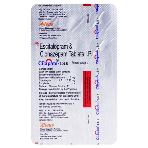 CILAPAM LS 5 Tablet 15's