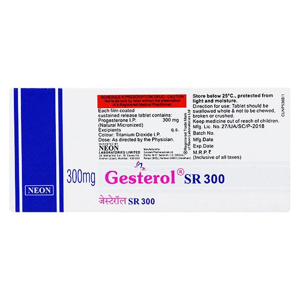Gesterol SR 300mg Tablet 10'S