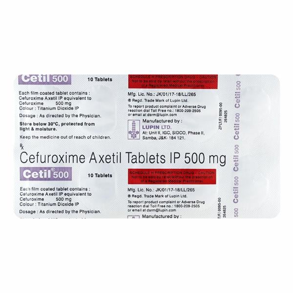 Cetil 500mg Tablet 10'S