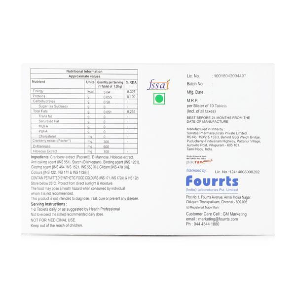 K Mac Uti Tablet 10'S