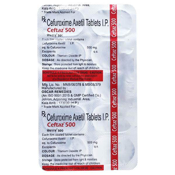 CEFTAZ 500 Tablet 10's