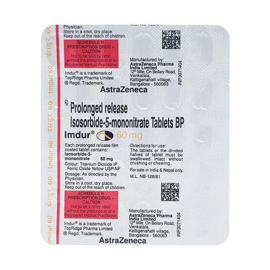 Imdur 60mg Tablet 30'S - Global Surgicals