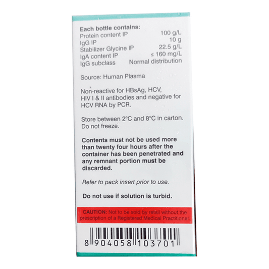 Immunorel 10%w/v 10gm 100ml Infusion - Global Surgicals
