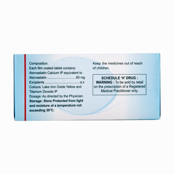 Atorsave 80mg Tablet 15'S