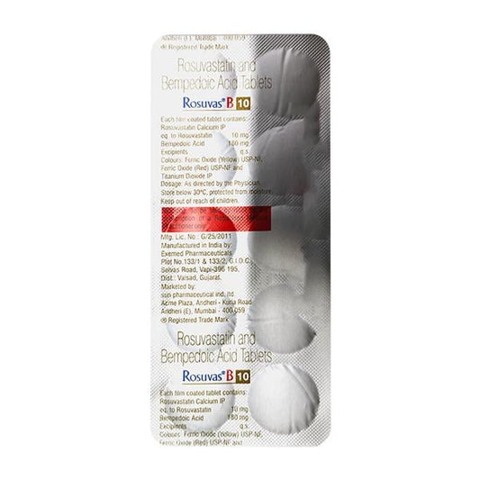 ROSUVAS B 10 Tablet 10's