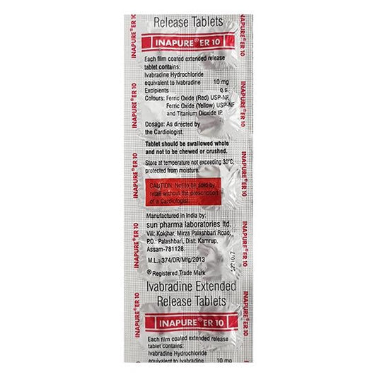 INAPURE ER 10 Tablet 10's - Global Surgicals