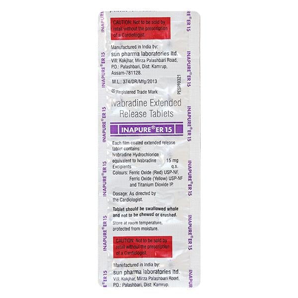 INAPURE ER 15 Tablet 10's - Global Surgicals