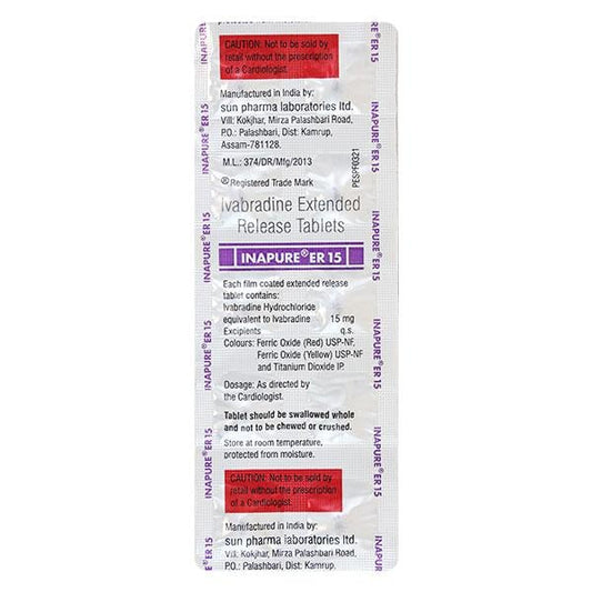 INAPURE ER 15 Tablet 10's - Global Surgicals