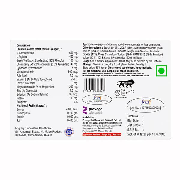 INFERTIVAG F Tablet 10's - Global Surgicals