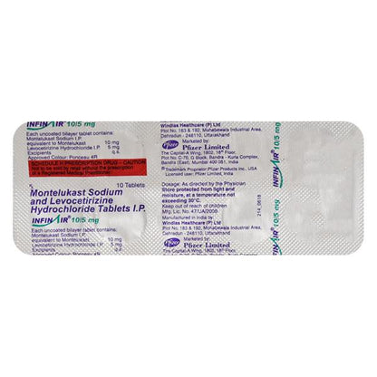 Infinair 10/5mg Tablet 10'S - Global Surgicals
