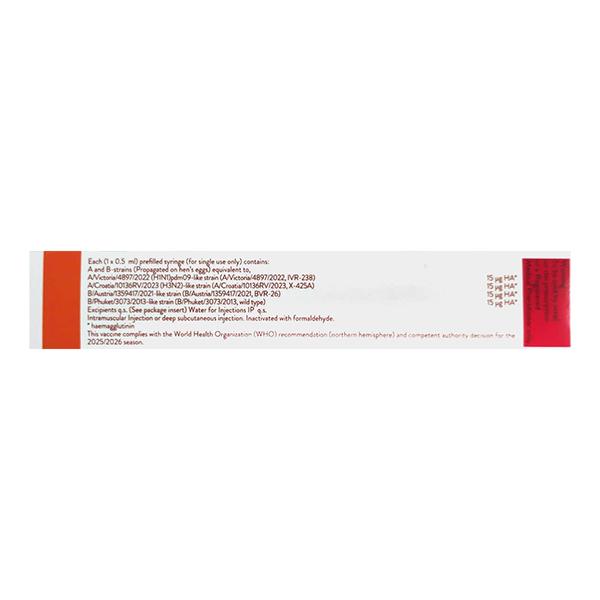 INFLUVAC TETRA 2025/2026 Prefilled Syringe(Pfs) 0.5ml - Global Surgicals