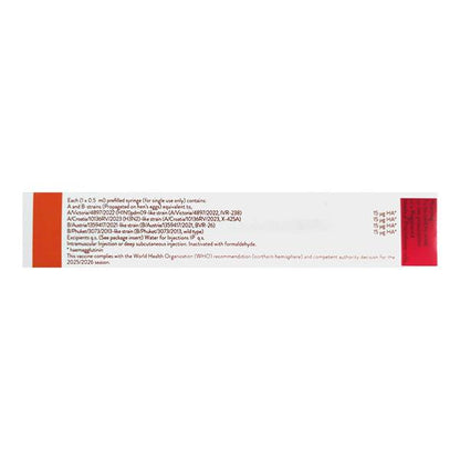 INFLUVAC TETRA 2025/2026 Prefilled Syringe(Pfs) 0.5ml - Global Surgicals