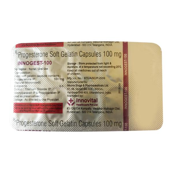 INNOGEST 100 Soft Gelatin Capsule 10's - Global Surgicals