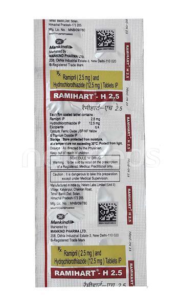 Ramihart H 2.5mg Tablet 10'S
