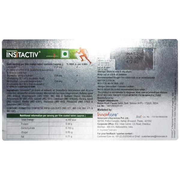 INS3TACTIV Tablet 10's - Global Surgicals