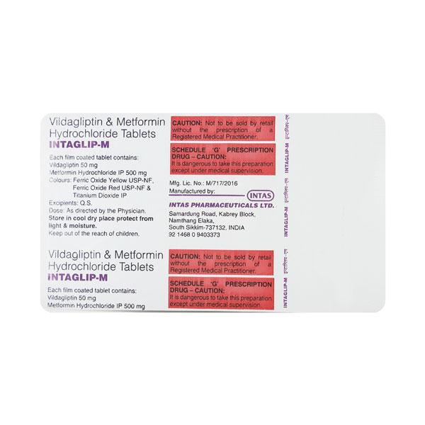 INTAGLIP M Tablet 10's - Global Surgicals