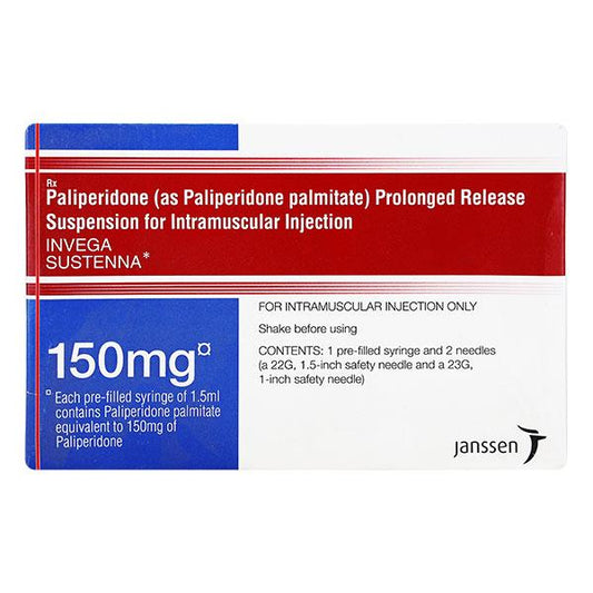 Invega Sustenna 150mg Injection(Pfs) 1's - Global Surgicals