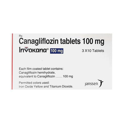 Invokana 100mg Tablet 10'S - Global Surgicals