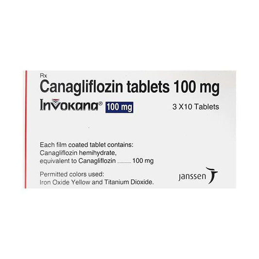Invokana 100mg Tablet 10'S - Global Surgicals